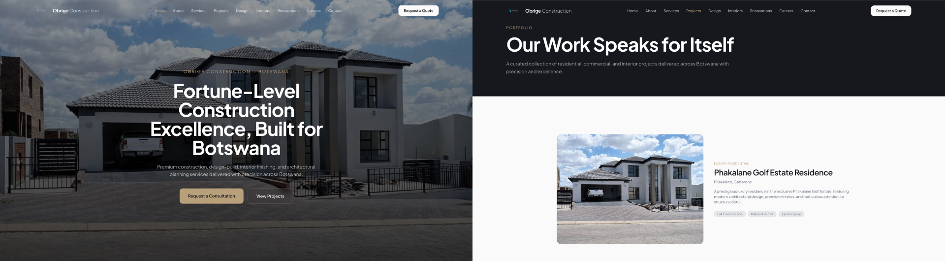 Obrige Construction