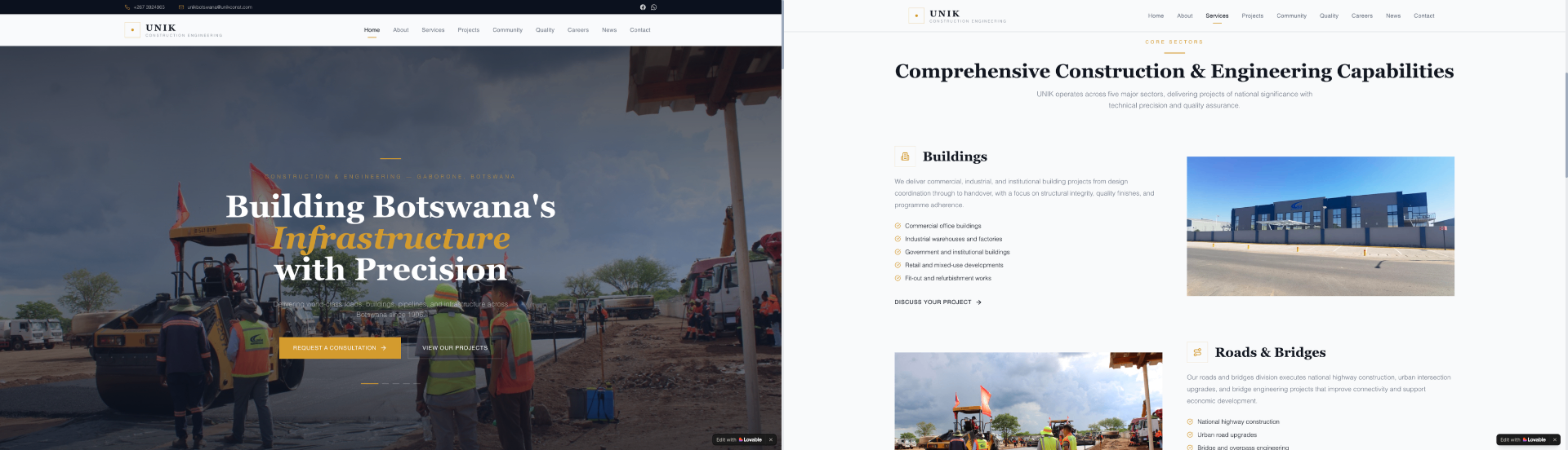 UNIK Construction Engineering